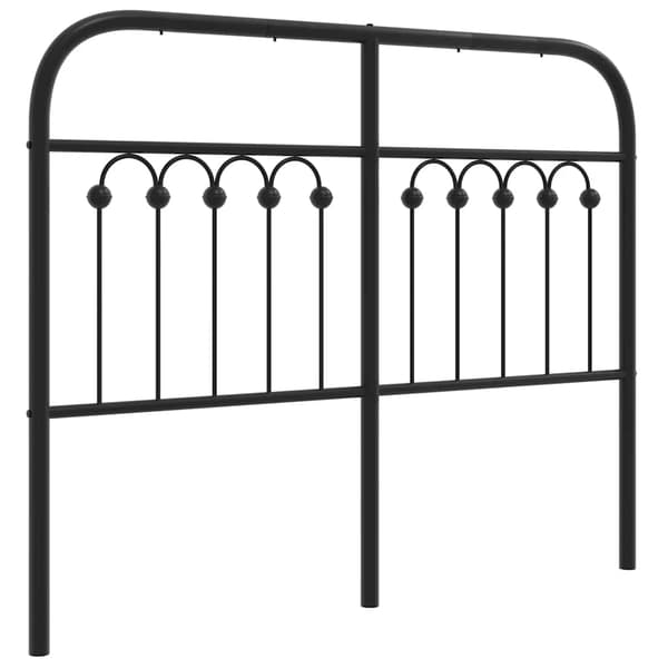 vidaXL metalsengegavl sort 120 cm