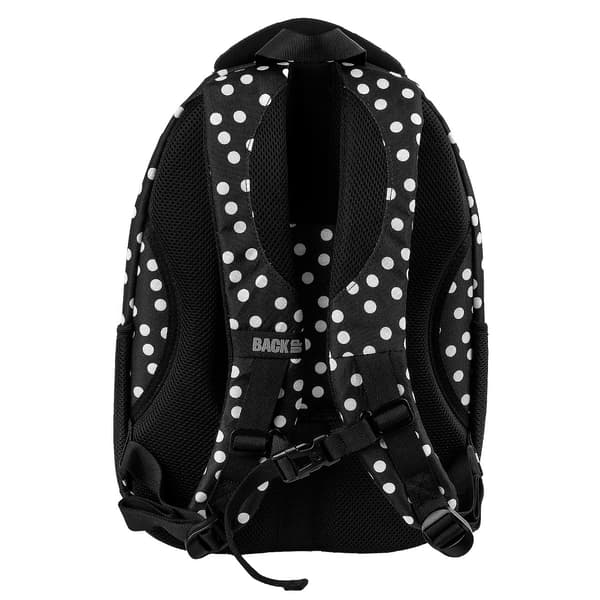 Backup Retro Polka Dots musta teinityttöjen koulureppu