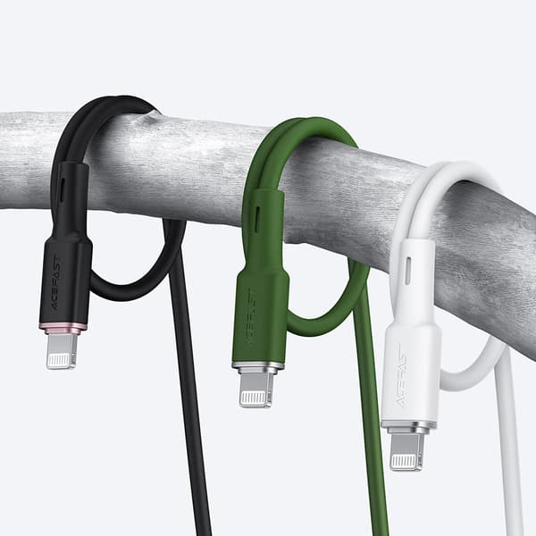 Kabel för iPhone MFI USB - Lightning 2.4A 1.2m svart