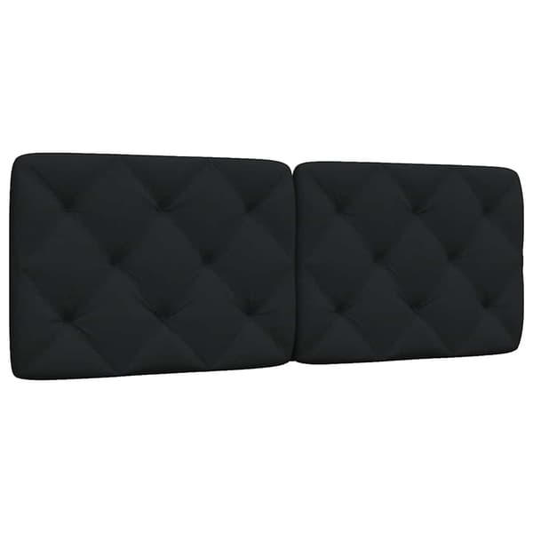 vidaXL hovedgærdehynde, sort, 120 cm, stof