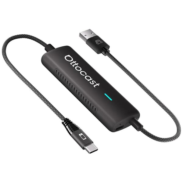 Ottocast CA450-T Mirror Touch CarPlay Biladapter Sort