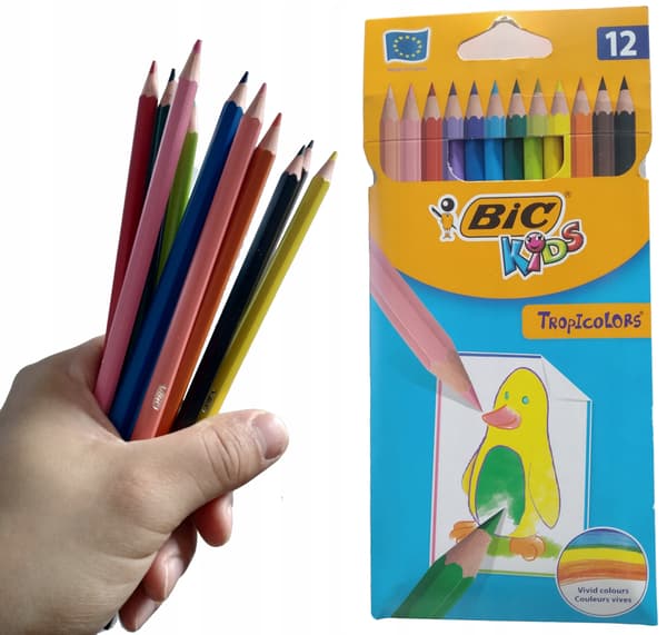 BIC farveblyanter 12 farver Tropicolors 2503