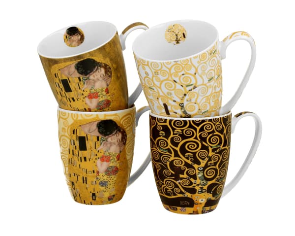 Set med 4 Klimt-muggar 350 ml