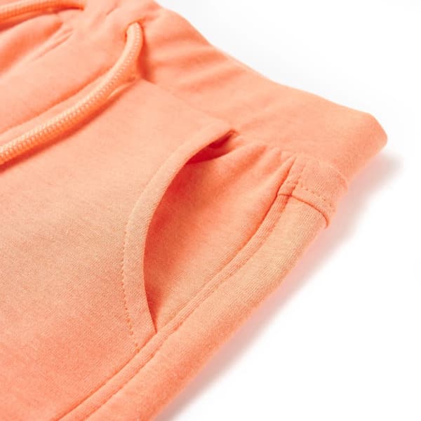 Børneshorts med snøre, neonorange, 140
