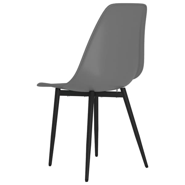 vidaXL Ruokatuolit, 4 kpl:n setti, harmaa, PP