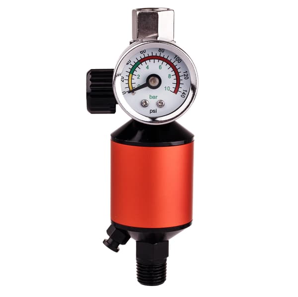TRYCKREDUCERANDE MANOMETER VATTENAVLÄPPNING SPRUTPISTOL KONTAKT 1/4"
