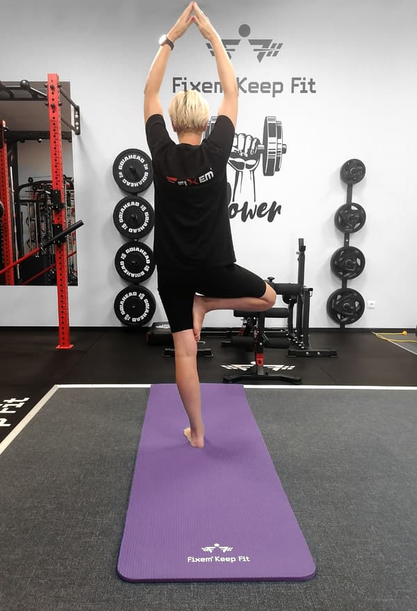 YOGAMÅTTE 1,5 cm LILLA 190x63 cm
