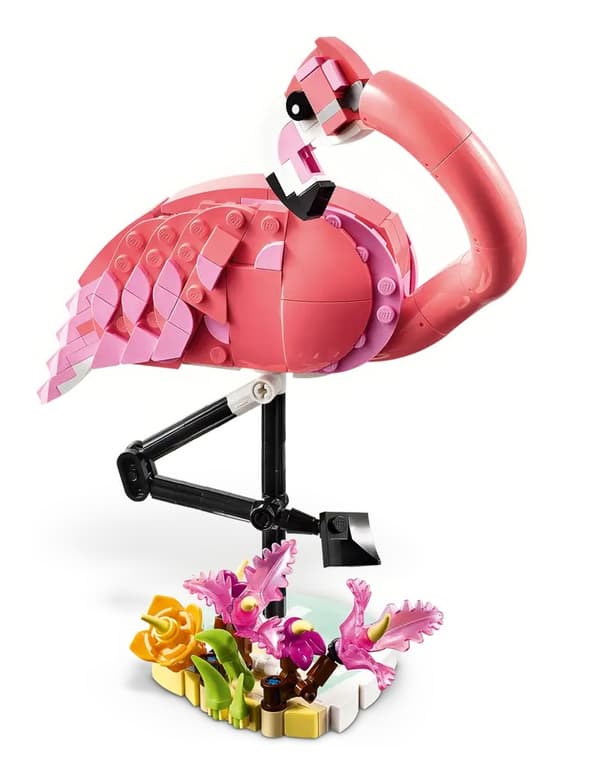 LEGO Creator 3 i 1 Vilde dyr-sæt: Lyserød flamingo 288 dele (31170)