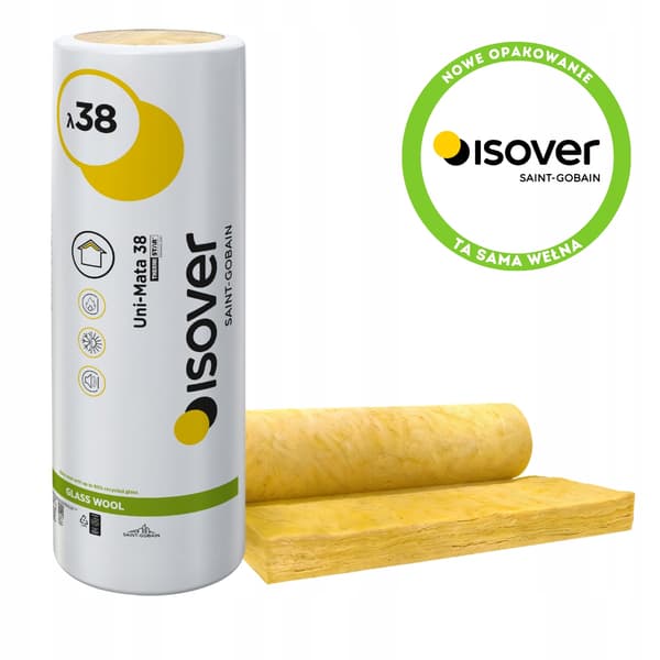 Isover Uni-Mata mineraluld 38 gr 5 cm 50 mm rulle - 18 m²