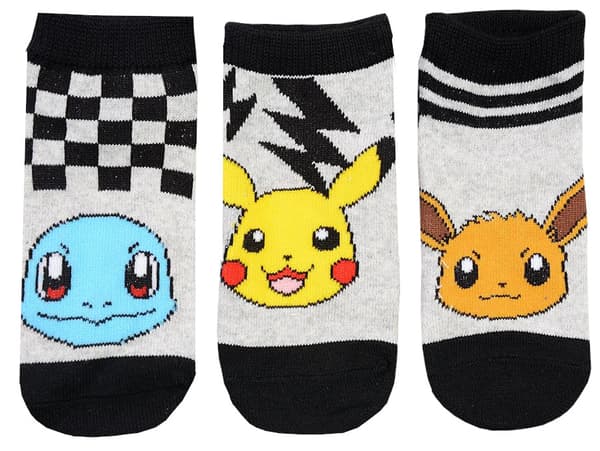 Pokémon Pikachu fodstrømper til drenge 3-pak 23/26