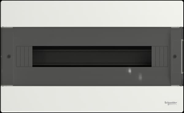 Infälld fördelningscentral, Easy9 EU IP40 EZ9EU-1-18-PT-T transparent dörr