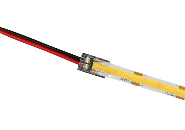LED COB-stik til LED COB-strimler, enkeltsidet, med kabel