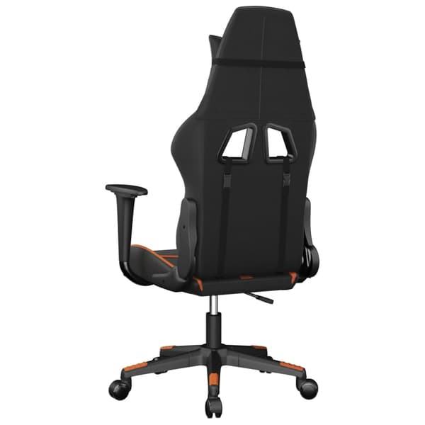 vidaXL Gamingstol, svart och orange, konstläder