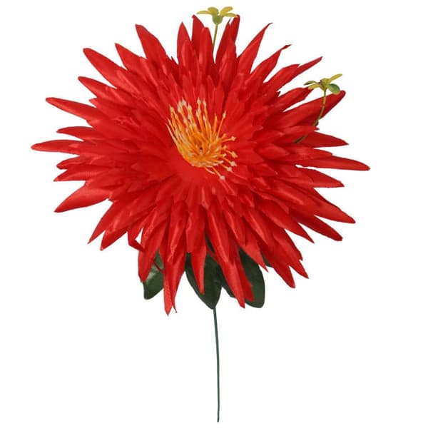 Röd konstgjord asterblomma, höjd 55 cm