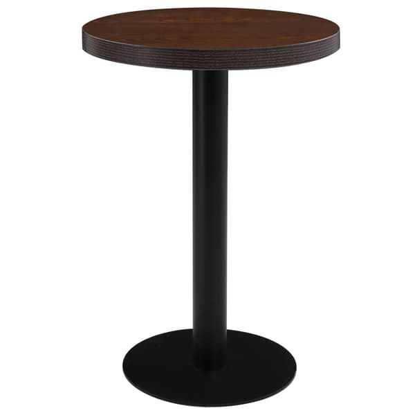 vidaXL Bistrobord mörkbrunt 60 cm MDF