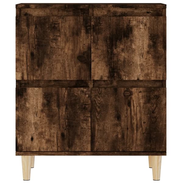 vidaXL kommode, røget eg, 60x35x70 cm, træbaseret materiale