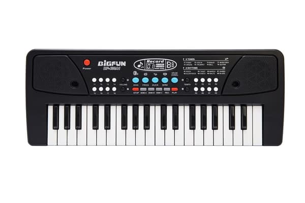 Orgel, piano, keyboard med mikrofon, 37 tangenter