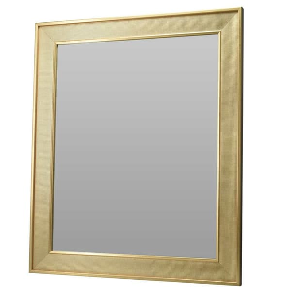 Guldspejl i dekorativ ramme 50x60 cm