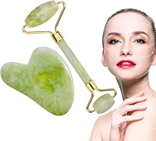 Gua Sha -setti kasvojen hierontarulla Jedeit