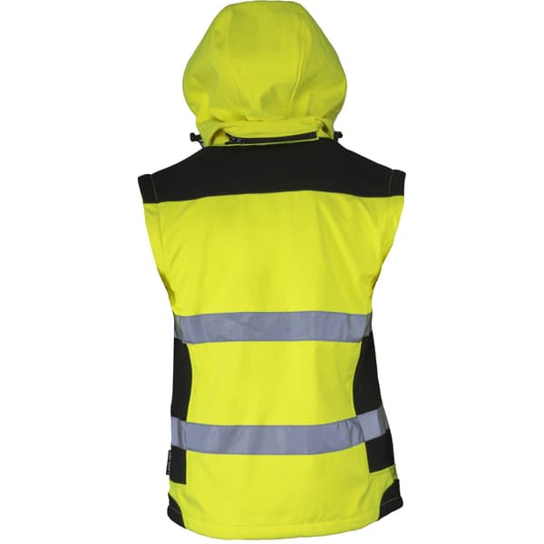 SOFTSHELL-VARNING MED AVTAGBARA HÄNDER, GUL, "3XL", CE, LAHTI