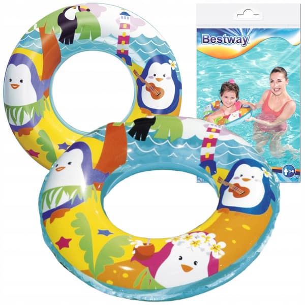 Uppblåsbar ring havsdjur 51cm B36113