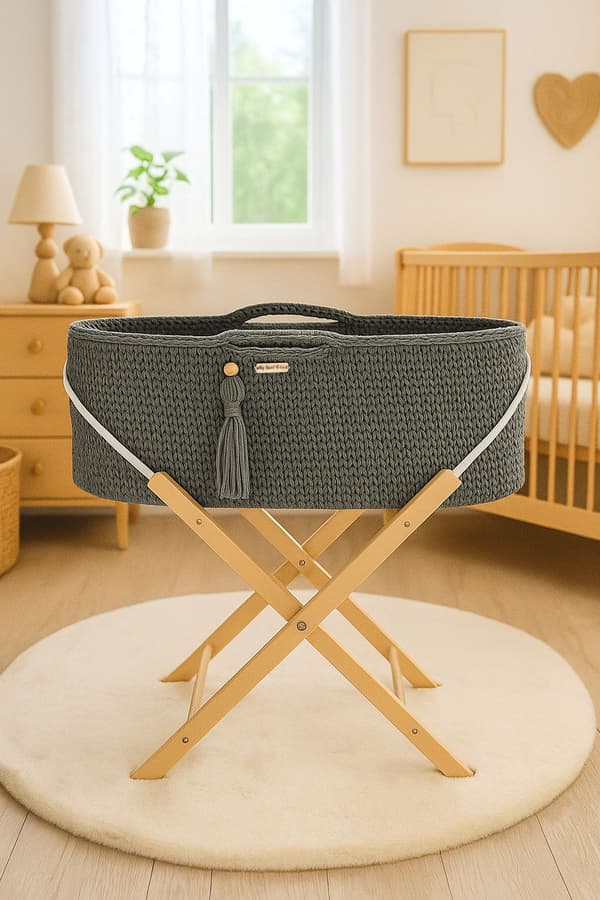 BOHO Handgjord Moseskorg med Stativ - Laurel