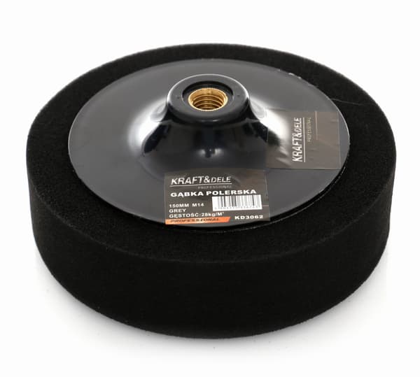 Polersvamp 150 mm sort