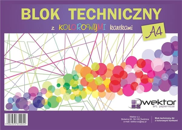 Teknisk blok A4/8K farve (10 stk.)