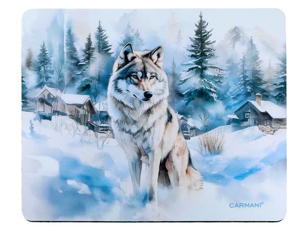 Datormusmatta - Vinter överallt - Varg (CARMANI)