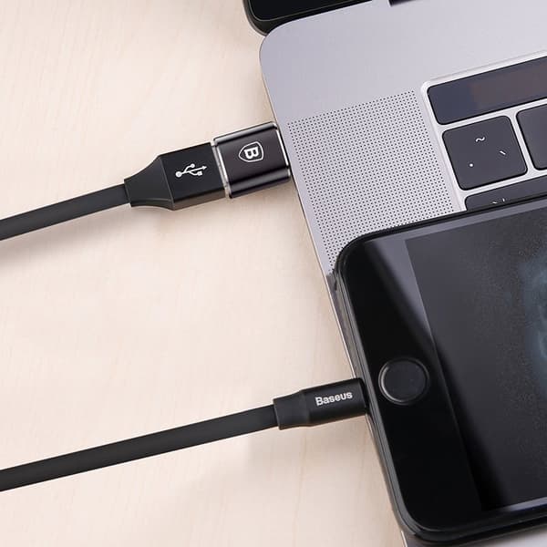 USB till USB-C OTG-adapter – svart