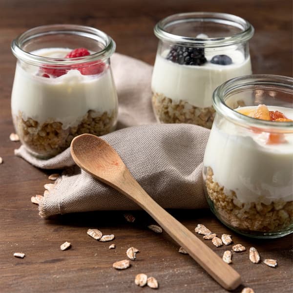 Burk för yoghurt och desserter med lock 130 ml 12 st