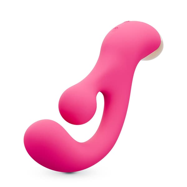 KNUSENDE PLEASER VIBRATOR MED ROTERENDE STIMULATION