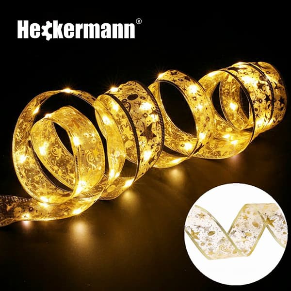 Heckermann 800L varm LED-julslinga