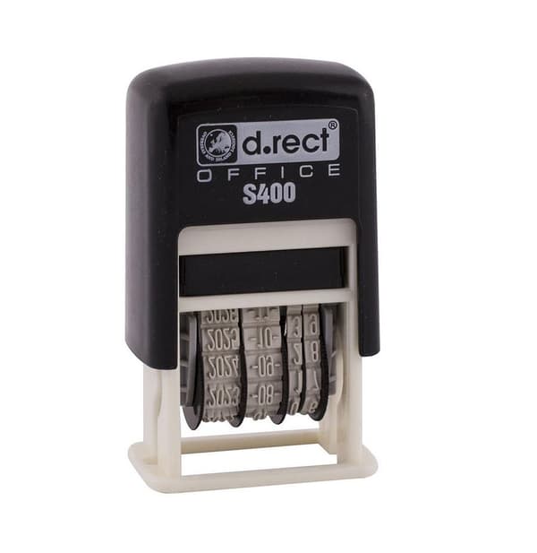 Datostempel ISO S400 sort D.RECT