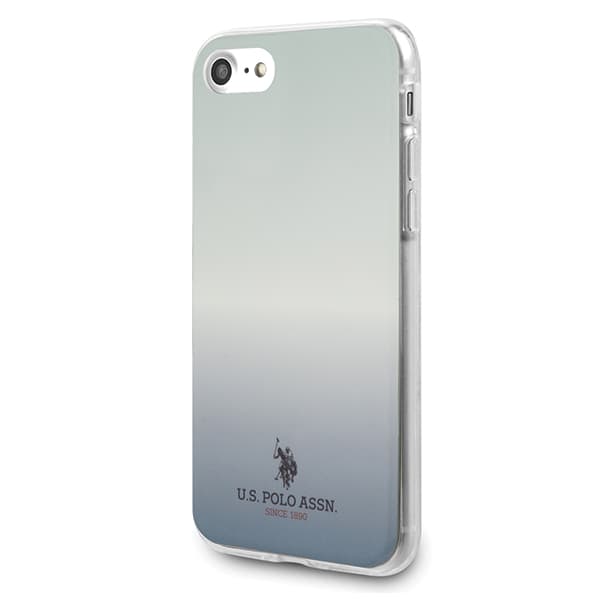 US Polo Gradient Pattern Collection-cover til iPhone 7/8/SE 2020 / SE 2022, blåt