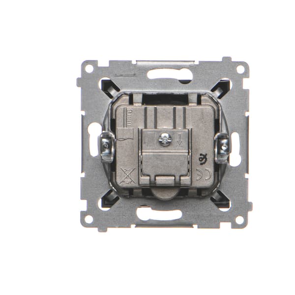 R-TV-SAT antennuttag, terminal/terminering (modul), mattsvart Simon54