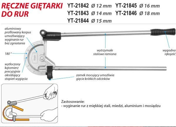 Rörbockare 12mm YT-21842 YATO