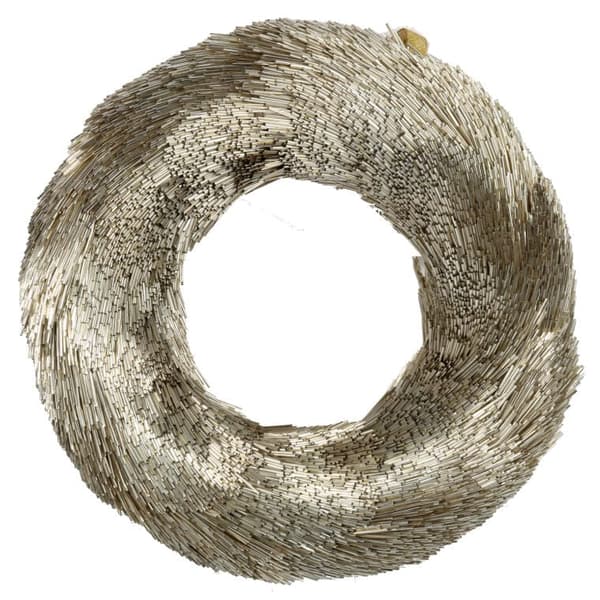 Dekorativ julekrans gylden 30 cm