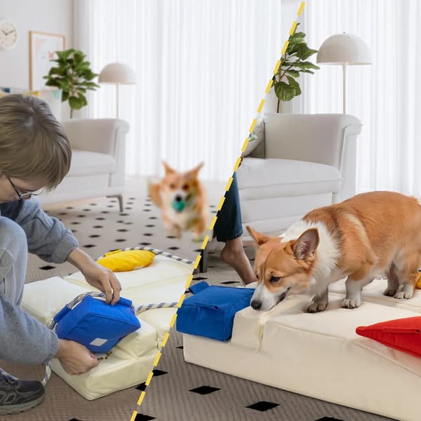 Dobbeltfunktionel hunde-/katteseng