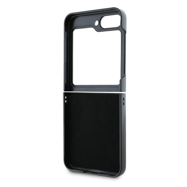 DKNY Repeat Pattern Stack Logo -suojakuori Samsung Galaxy Z Flip6:lle, musta