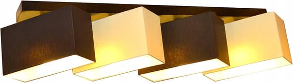 Loftlampe i træ, Milano B4DL, creme