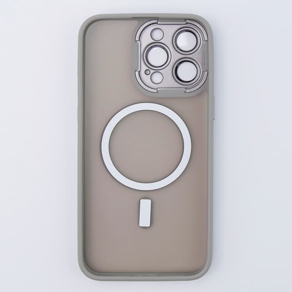 MagSafe-etui til iPhone 15 Pro Max, Hybrid Matte Lens Pro, Titaniumgrå