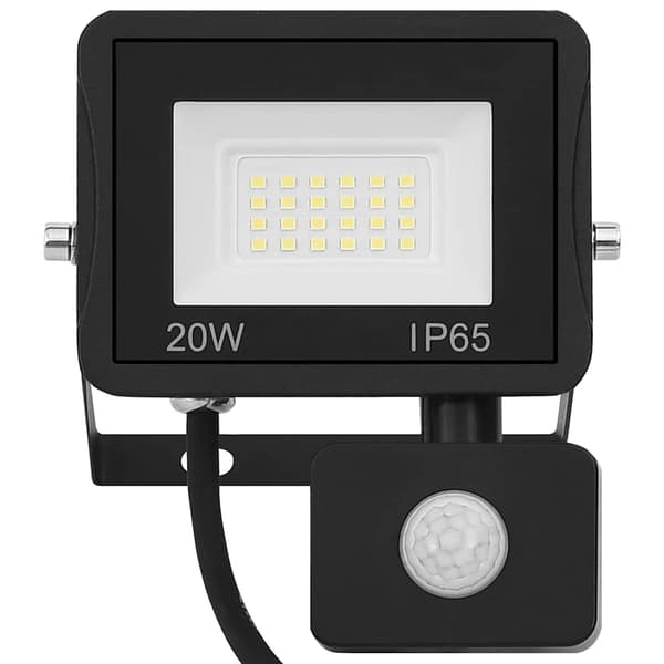 vidaXL LED-sensorspotlight 20W varmvit