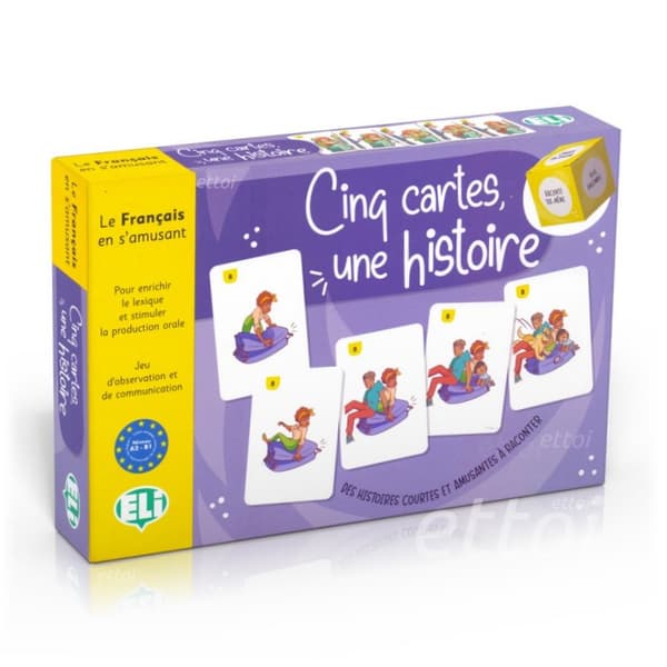 Cinq cartes, une histoire. A2-B1 kielipeli