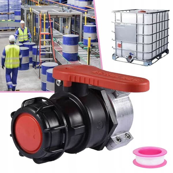 Universell kulventilsadapter för IBC-tunnventil 75mm DN50