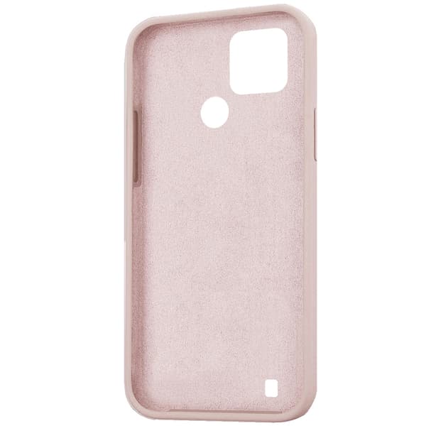 Realme C21Y / C25Y Silikon Lite-skalset, Rosa + Glas