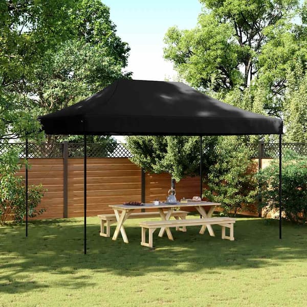 vidaXL foldbart pop-up festtelt sort 440x292x315 cm
