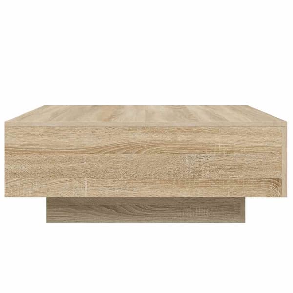 vidaXL sofabord, Sonoma eg, 80x80x31 cm, spånplade