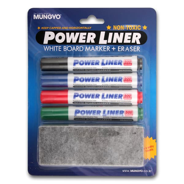 MUNGYO 4-FARVERET TØRSVIKLET MARKER MA-4E