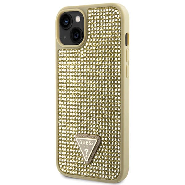 Guess Strass Triangelfodral till iPhone 14, Guld